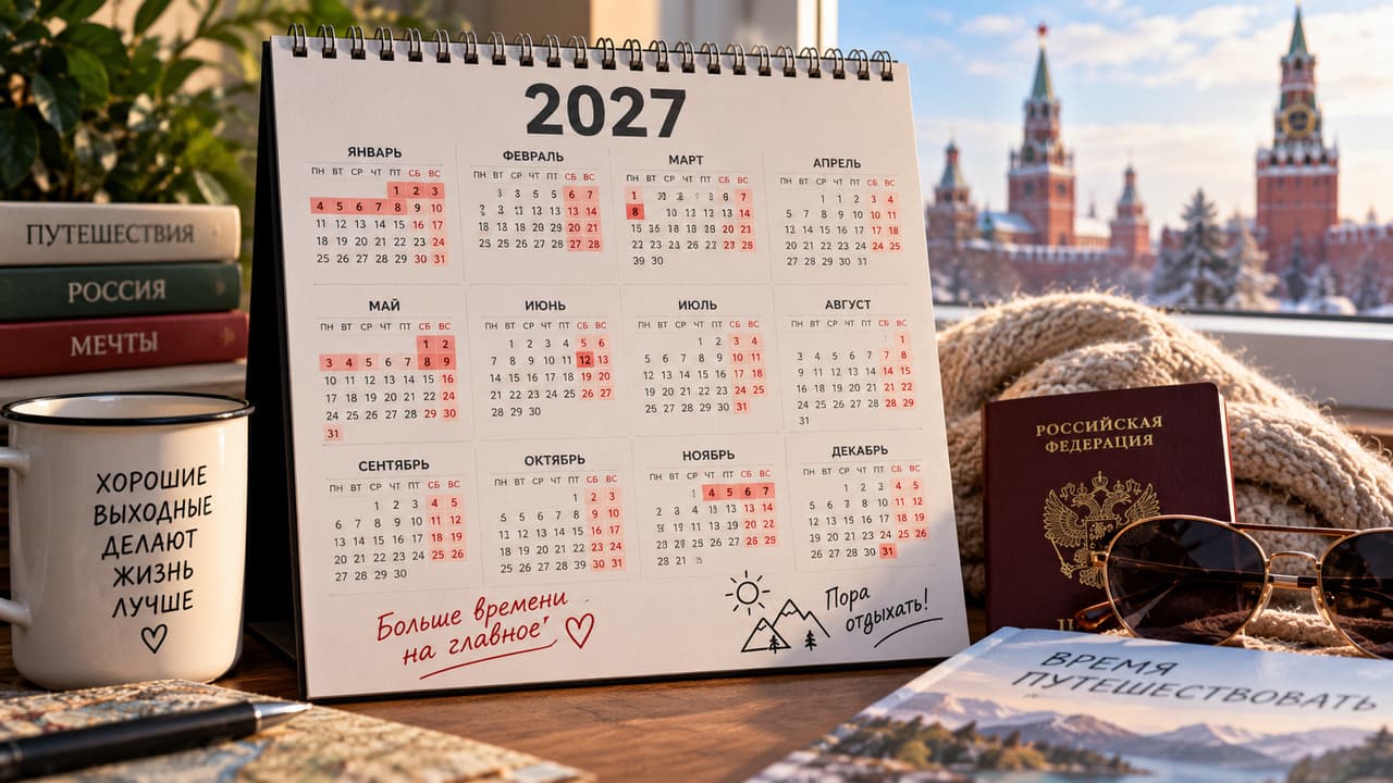 Как отдыхаем в 2027 году: утверждён календарь выходных и праздников в России