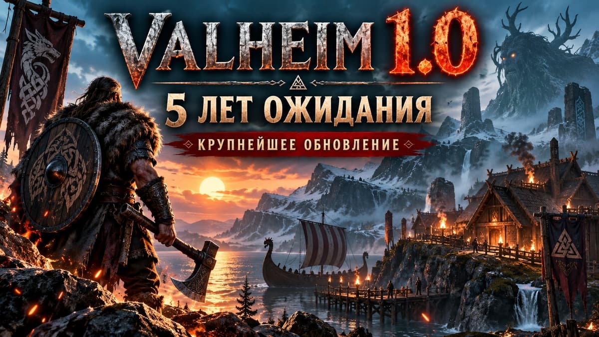 Valheim вышла из раннего доступа спустя пять лет — игра получила крупнейшее обновление