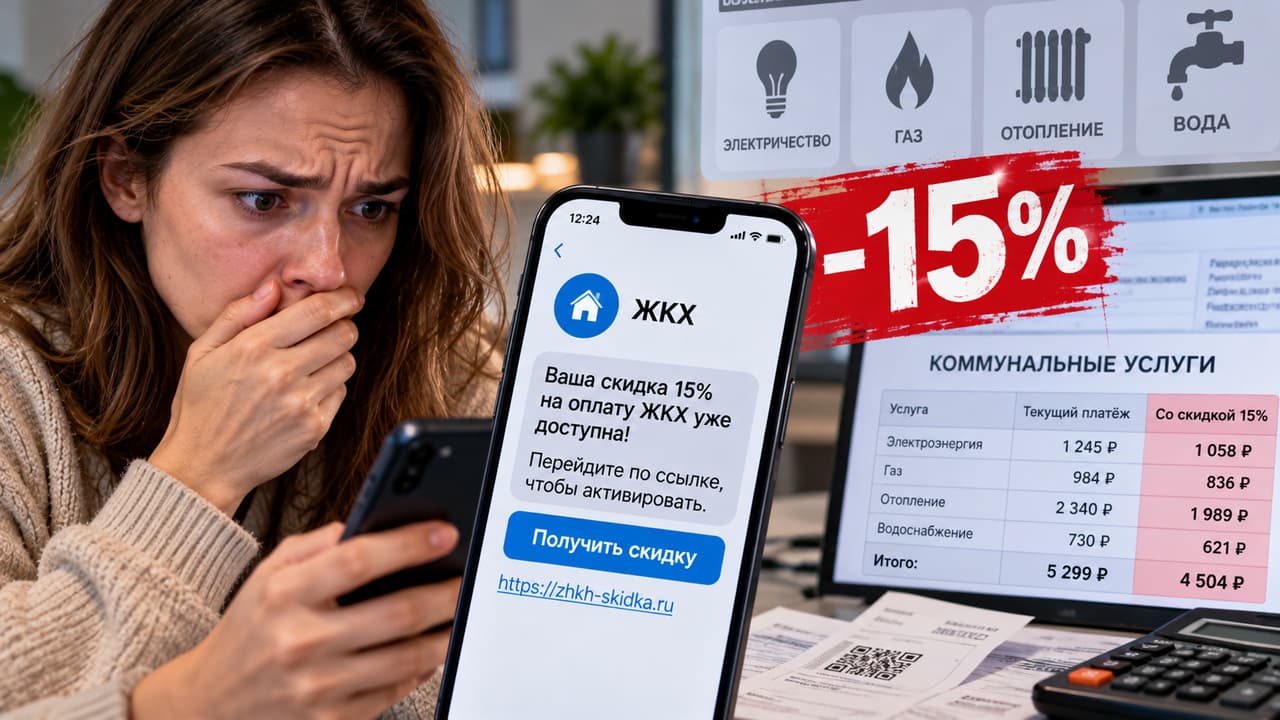 Россиянам предлагают скидку 15% на ЖКХ: новая схема мошенников может оставить без денег